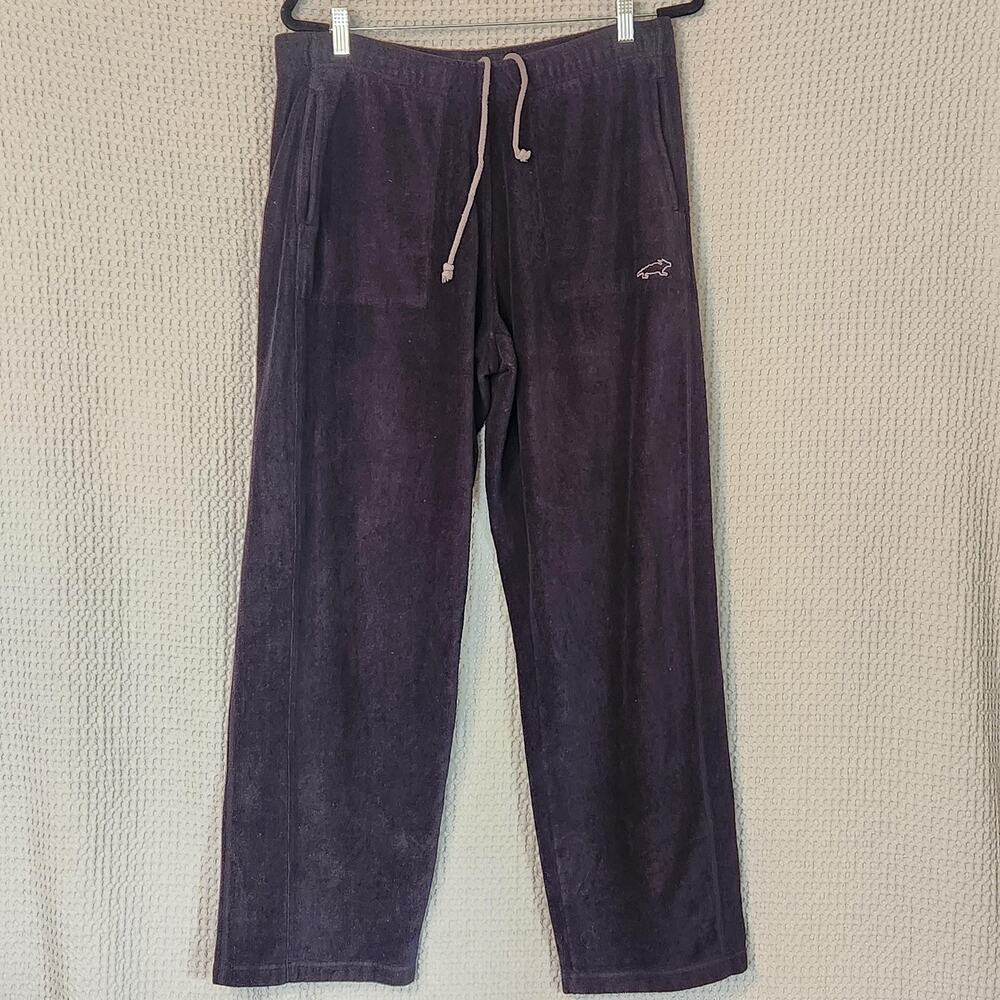 Horny Toad Lounge Pants Mens Large Black Fleece Drawstring Pockets Cozy